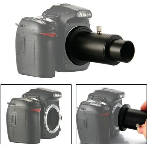 Full Metal Telescope Camera Adapter T-Ring + 1.25" Telescope Mount Adapter + Extension Tube for Nikon DSLR for Canon EOS DSLR