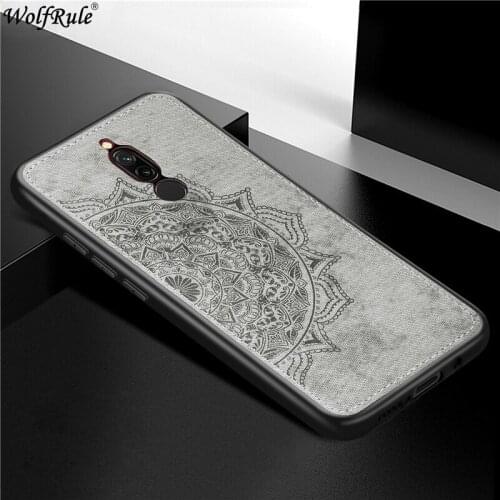 Cover For Redmi 8 Hard Phone Case For Xiaomi Redmi 8 Shcokproof Soft TPU Fabric Texture Phone Cover For Redmi 8 Funda 6.22"