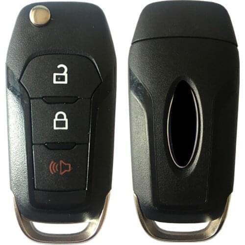 CN018082 Aftermarket 3 Button Flip Key WIth 315Mhz For 2015 Ford F150 Strattec 5923667 HU101 2 Track 315mhz