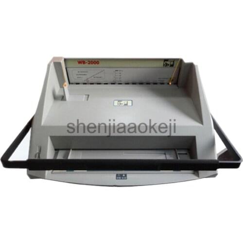 Electric paper binding machine hot melt staple strip books binding machine wb2000 Manual Punch bookbinding machines 220v 1pc
