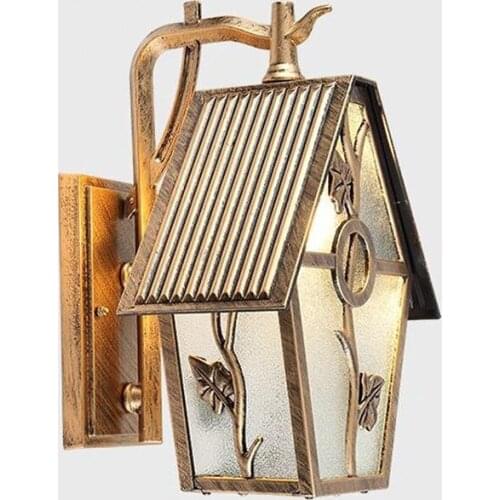 Europe outdoor Wall lamp garden lights Lampshade E27 Edsion lamp aluminum baking vintage wall light