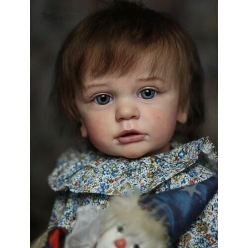 60 CM Finished 3D-Paint Skin Reborn Baby Toddler Doll For Girl Cloth Body Toy Realistic Silicone Princess Toddler Alive Bebe