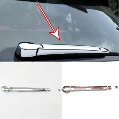 For Volkswagen VW T-Roc 2017 2018 Chrome Rear Window Wiper Arm Nozzel Cover Trim