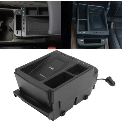 15W Wireless Charger Armrest Storage Box QC3.0+PD3.0 Fast Charging Replacement for Honda CRV 2017 2018 2019 2020 2021