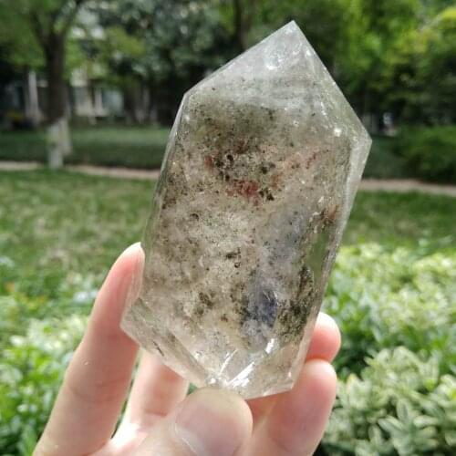 Crystal Quartz Wand Clear Rutilated Crystal Quartz Point Chakra Quartz Point Reiki Healing Crystal Quartz Wand