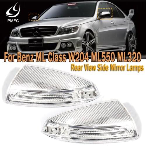 PMFC Rear View Side Mirror Lamps Car Turn Signal Lights For Mercedes Benz ML Class W204 W164 ML300 ML500 ML550 ML320 Door