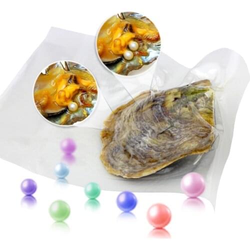 LGSY 6-8mm Akoya Pearl High Quality Cultured Natural Saltwater Beads Oysters Round Pearl For Popular Jewelry Making 10pcs Pearls