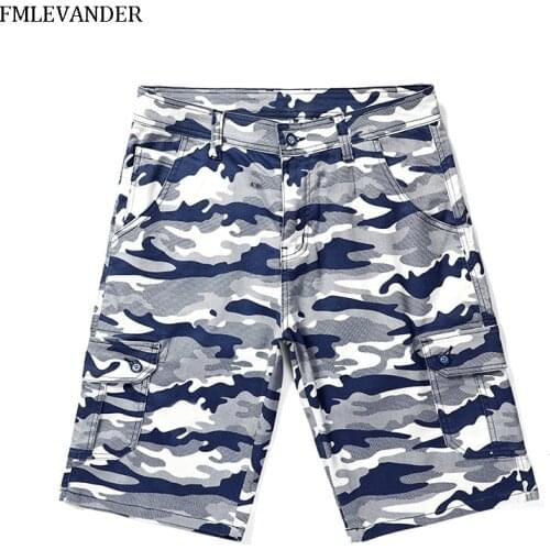 Plus Size 48 Cargo Shorts Men Cool Camouflage Summer Hot Sale Cotton Casual Men Short Pants