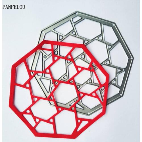 PANFELOU Kaleidoscope metal craft paper die cutting dies Scrapbooking/DIY Easter wedding Embossing mould cards