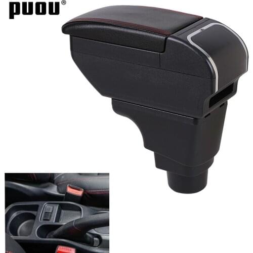 Armrest For Proton Persona Iriz Dual Layer Large Space Central Store Content Box with cup holder ashtray USB Interface Auto Modi