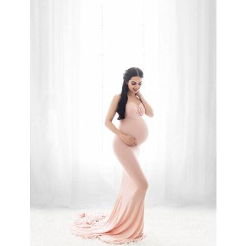 Sexy New Elegant Lace Maternity Dress Photography Props Long Dresses For Photo Shoot Pregnant Dress 6 colors Pregnant Clothes