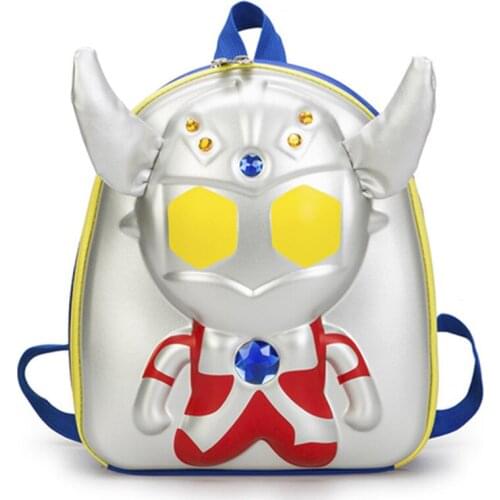 Anime Cartoon PVC Packs Red Or Portable Blue 3D Waterproof School Bags For Kids Schoolbags Cute Egg Shell Pattern Backpacks