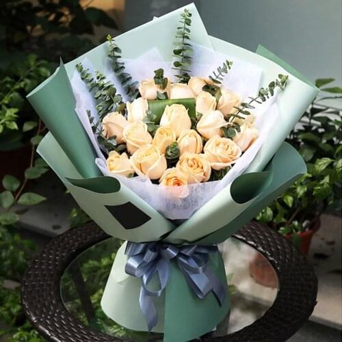 Two-color Waterproof Wrapping Paper Flower Shop Bouquet Wrapping Paper Festive Decoration Floral Material Handmade Packing Paper