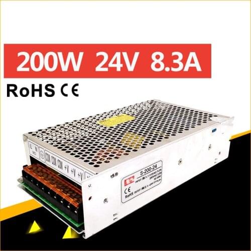 Output 200W 24V/5V/12V/15V/48V 8.33A switch power S-200W LED drive instrumentation DC power supply