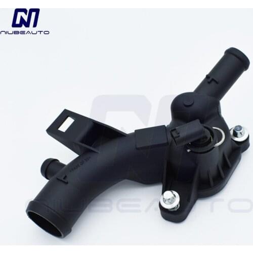 NIUBEAUTO Thermostat Housing Water Pump Outlet For Opel Astra J Adam Corsa D Meriva B A14XEL A14XER 25192985 1338022 55562048