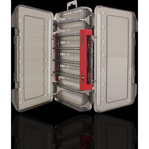 WALK FISH Fishing Tackle Box For Lure 12 And 14 Compartments High Quality Double Side Box ABS Material Fishing Accessories