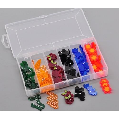 Wingspan Food Resource Tokens with Storage Box Set of 126 Acrylic Laser Cut Upgraded for Wingspan Board Game