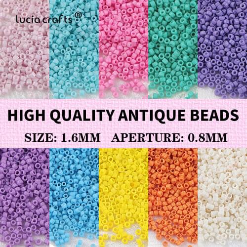 1.6mm 10g Colorful Charm Czech Antique Glass Seed Beads DIY Bracelet Necklace Beads For Jewelry Making Accessories B09