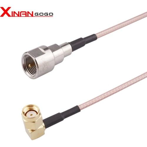1pcs RF Coaxial Connector SMA Male Right Angel to FME Male RF Pigtail Cable FME to SMA RG316