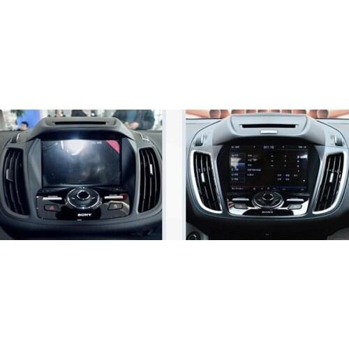 2pcs New Chrome Car Interior Dashboard / Control panel Air Condition Vent Cover Outlet Trim for Ford KUGA ESCAPE 2013 2014 2015