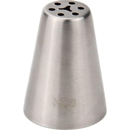 30pcs/lot)Free Shipping FDA High Quality Stainless Steel Cake Decorating Russian Flower Nozzle #NO8