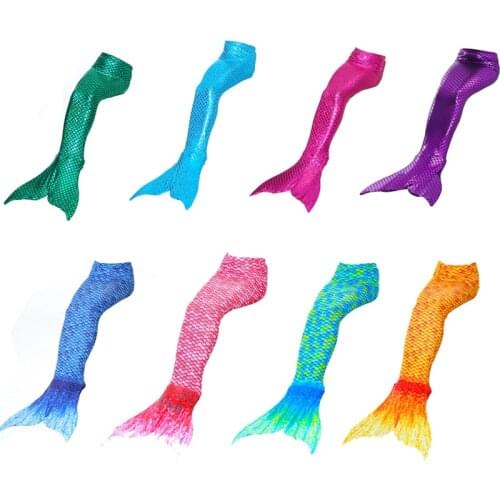 2021 Girls Swimmable Mermaid Tail Princess Dress Kids Holiday Mermaid Costume Christmas Birthday Party Cosplay Swimsuit Swimwear