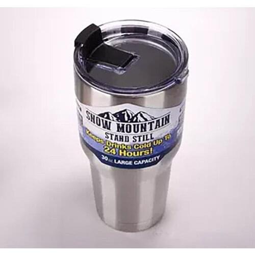 30oz Beer Mug With Sealing Lid Vacuum Insulated Stainless Steel Dual-Purpose Heat Preservation And Cold Preservation Mugs Cup