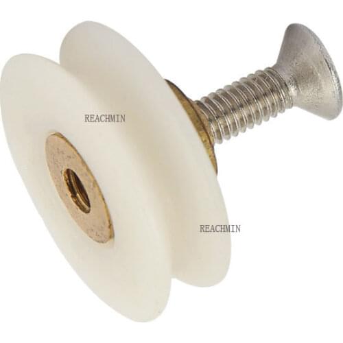 5Pieces/Lot 23mm Shower Room Concave Wheel Grooved Stainless Steel Screw Glass Door