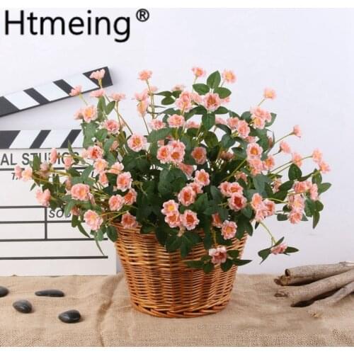 64cm Artificial flower rose bouquet flores artificiales flower wall silk DIY wedding garden table home decoration rose bouquet