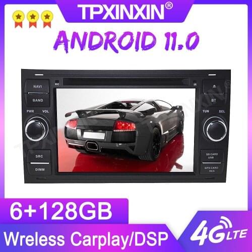 Android 11.0 6+128G For Ford Mondeo 2006 + GPS Car Multimedia Player Headunit Audio Radio Navigtion Tape Recorder
