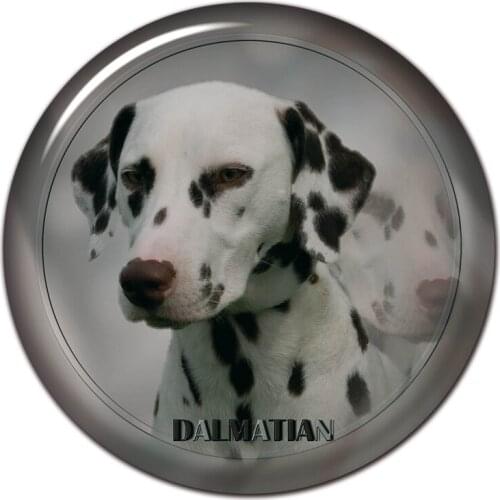 B0830# 13CM/17CM Self-Adhesive Decal Dalmatian Dog Car Sticker Decors on Bumper Rear Window Laptop