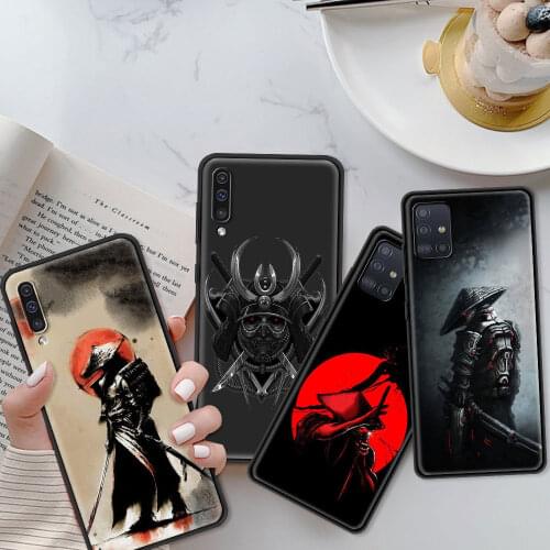 TPU Cover For Samsung A71 A52 A51 A91 A72 A42 A41 A32 A31 A21s A21 EU A12 A11 A02 A02s Japanese Samurai Art Phone Case Coque