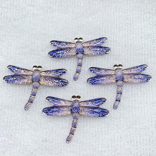 Color Cute Cartoon Animal Flat Back Resin Dragonfly DIY Garden Home Decoration Charm Craft 31*45mm 8pcs-B635