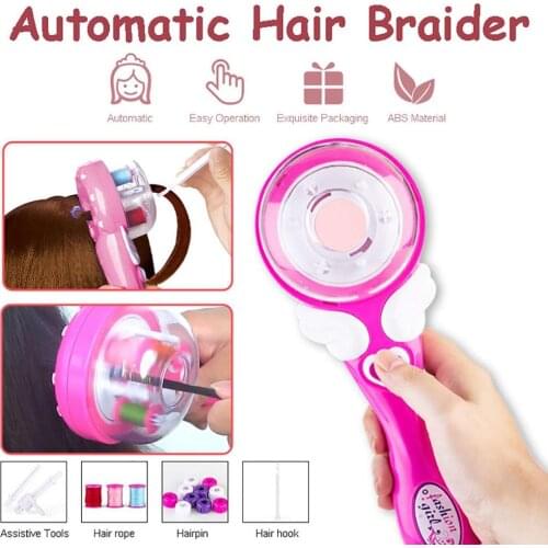 DIY Electric Automatic Hair Braider Three Strands Hair Braiding Machine DIY Hair Styling Tools Adult Kids Hair Braiding Tools