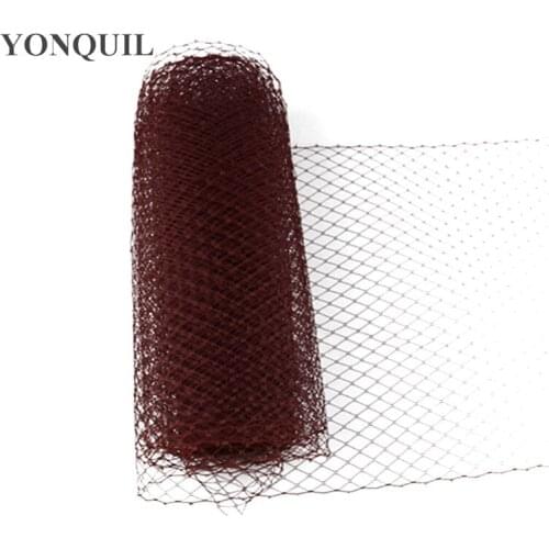45Cm Width Brown Birdcage Veils Fascinators Bridal Hair Accessories Nice Millinery Nettings Party Velling DIY Headwear Veilling
