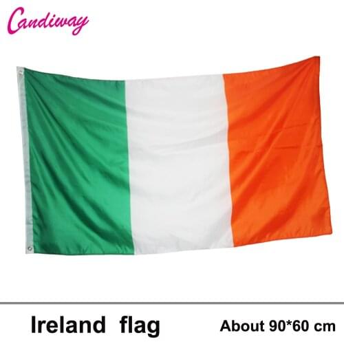 Ireland national flag 60*90cm flag banners indoor outdoor decoration for paties festivals celebrations high quality flag