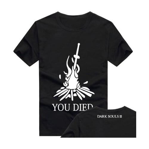 Dark Souls Men T Shirts Praise The Sun Design Digital Printing Cotton Casual Summer men women T-SHIRT
