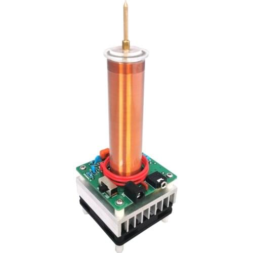 JIAYI Mini 72W Tesla Coil Plasma Speaker Music Tesla Wireless Transmission Test