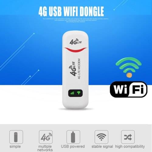 Pocket 3G/4G Wifi Router 100Mbp 4G LTE USB Modem Stick SIM Data Card Mobile Wifi Hotspot Car Router for Outdoor Wireless Sharing