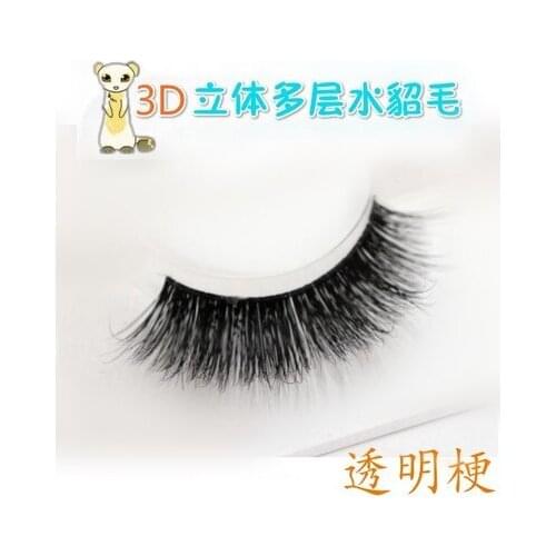 Top sale Makeup Mink Lashes 3D Mink Cross False Eyelashes multi-layer Lashes Natural Transparent terrier Mink Eyelashes KL-16T