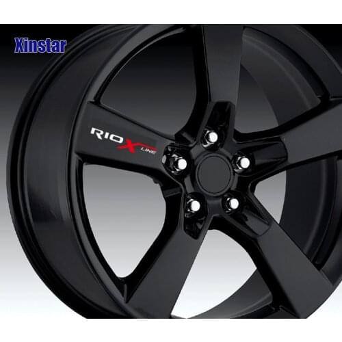4pcs Car Rim Sticker Car Body Sticker For Kia Rio X-line