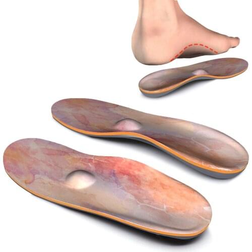 Red Design orthotic EVA Comfort Insoloes for Heel, Arch and Ball of Foot Lighten Heel Pain with Arch Support Insert Insole