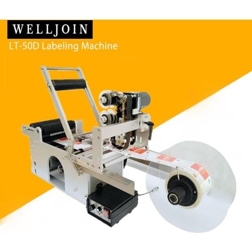 LT-50D Semi Automatic Round Bottl Labeling Machine with date printing machine