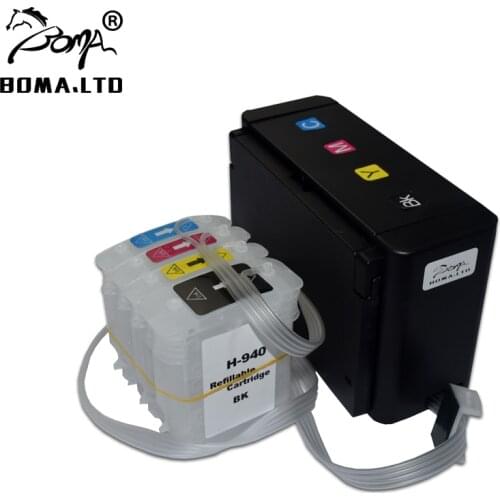 BOMA.LTD Empty Cis For HP940 Continuous Ink Supply System For HP 940 CISS Officejet Pro 8500 8000 8500A Printer
