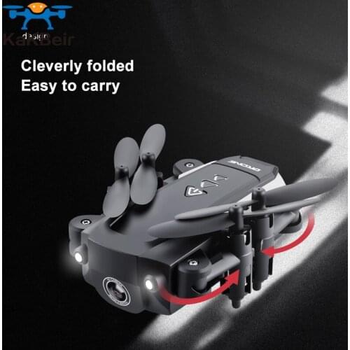 KaKBeir Mini Foldable RC Drone Toy Altitude Hold helicopter With HD Camera wifi Quadcopter Professional dron Toys for children