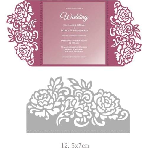 Rose Leaves border Metal Cutting Dies Stencils Die Cut for DIY Scrapbooking Album Paper Card Embossing new die cutter 2019