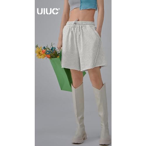 INFLATION Womens Jersey Sweatpant Shorts 2021 New Comfy Casual Cotton Lounge Shorts Women Running Sweat Shorts 6050GS21