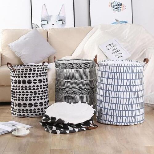 PE Coating Sundries Receiving Barrel Storage Bag Storage Bucket Space Savers Office Household Dedroom Dirty Clothes