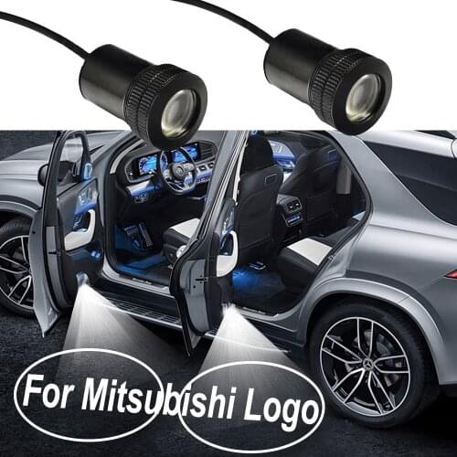 Car Door LED Logo Light For Mitsubishi ASX GTO Endeavor i Mirage Lancer-EX Emblem Projector Shadow Welcome Lamp 12V Car-styling