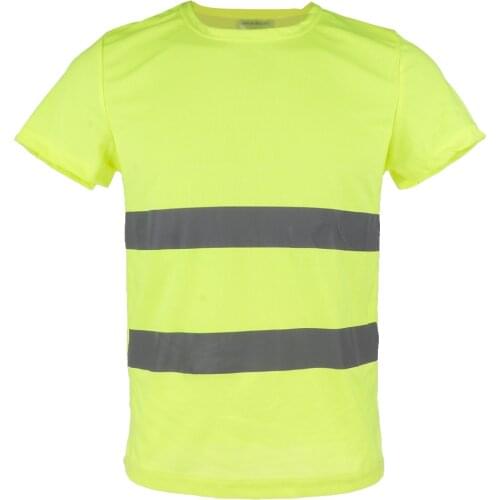 Reflective T Shirt Safety Quick Dry High Visibility Short Sleeve L-XXXL